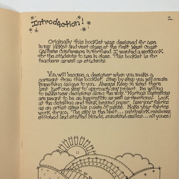 New Beginnings Quilted Jackets Vests Pattern Book Yours Truly Jean Wells 1979 - Picture 2 of 12